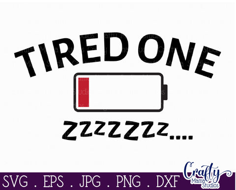 Tired One | Wired One | Mom And Me Svg Files SVG Crafty Mama Studios 