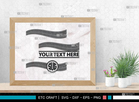 Tires And Tire Prints Monogram, Tires And Tire Prints Silhouette, Tire Print Svg, Race Wall Svg, Tire Track Svg, SB00053 SVG ETC Craft 