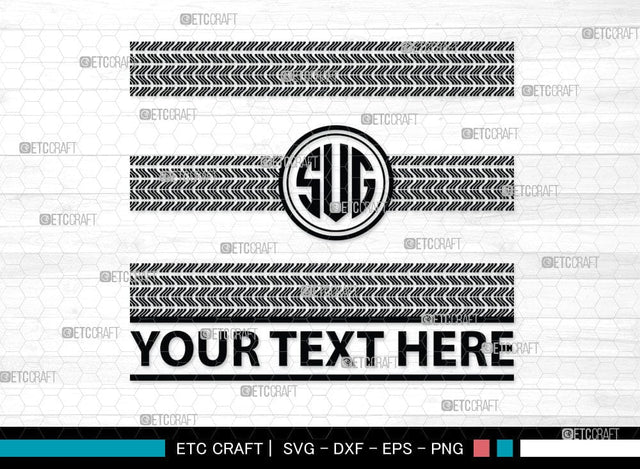 Tires And Tire Prints Monogram, Tires And Tire Prints Silhouette, Tire Print Svg, Race Wall Svg, Tire Track Svg, SB00053 SVG ETC Craft 