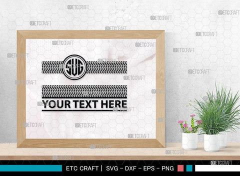 Tires And Tire Prints Monogram, Tires And Tire Prints Silhouette, Tire Print Svg, Race Wall Svg, Tire Track Svg, SB00053 SVG ETC Craft 