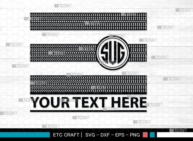 Tires And Tire Prints Monogram, Tires And Tire Prints Silhouette, Tire Print Svg, Race Wall Svg, Tire Track Svg, SB00053 SVG ETC Craft 
