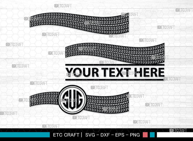 Tires And Tire Prints Monogram, Tires And Tire Prints Silhouette, Tire Print Svg, Race Wall Svg, Tire Track Svg, SB00053 SVG ETC Craft 