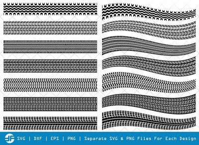 Tires And Tire Prints SVG Cut File | Tire Prints Svg | Tire Track Bundle SVG ETC Craft 