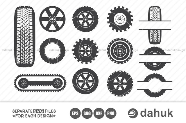 Tires Svg, Truck Tires Svg Bundle, Tire svg, Truck Tires, svg, svg, png, dxf & eps designs SVG dahukdesign 