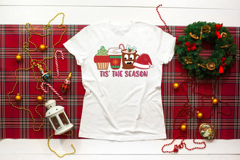 Tis the Season - Christmas Coffee Sublimation Sublimation CraftLabSVG 