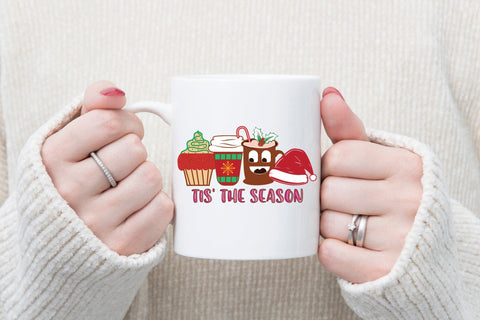 Tis the Season - Christmas Coffee Sublimation Sublimation CraftLabSVG 