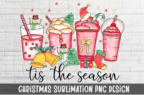 Tis' the Season Christmas Coffee Sublimation SVG fokiira 