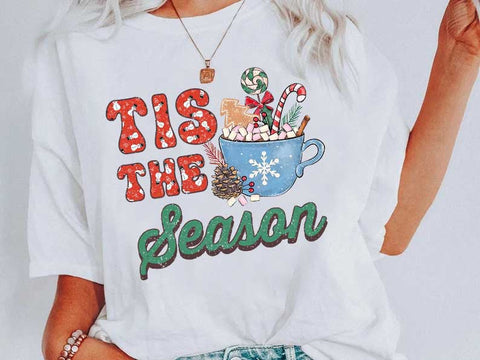 Tis The Season Christmas Sublimation, Cute Winter Png, Christmas Png, Christmas Party Png, Christmas Png File, Gnome Coffee Design Sublimation DiamondDesign 