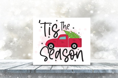 Tis the Season - Christmas Sublimation Design Sublimation CraftLabSVG 