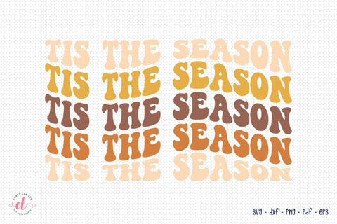 Tis the Season Cut File, Retro Fall SVG SVG CraftLabSVG 