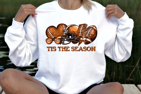 Tis the Season Football Sublimation PNG Sublimation Simply Sublimation 
