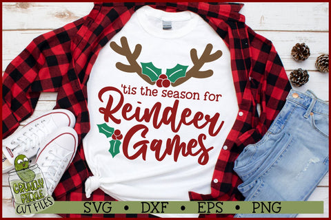 Tis the Season for Reindeer Games Christmas SVG File SVG Crunchy Pickle 