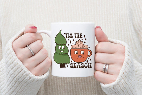 Tis the Season | Groovy Christmas Sublimation Sublimation CraftLabSVG 