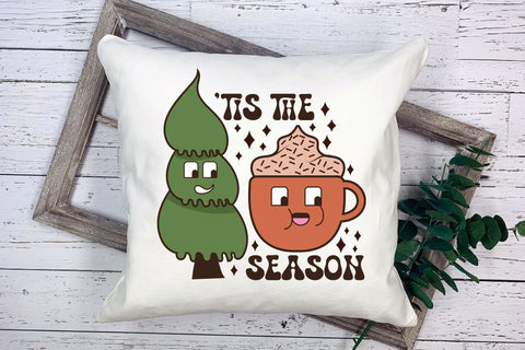 Tis the Season | Groovy Christmas Sublimation Sublimation CraftLabSVG 