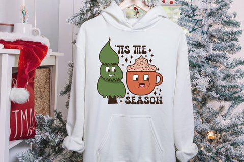 Tis the Season | Groovy Christmas Sublimation Sublimation CraftLabSVG 