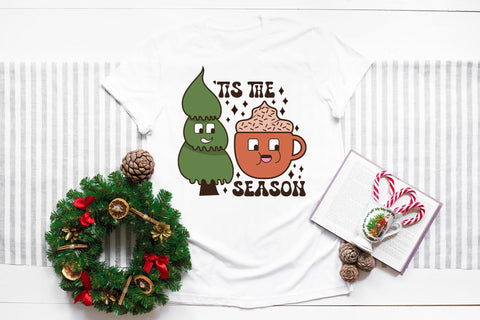 Tis the Season | Groovy Christmas Sublimation Sublimation CraftLabSVG 