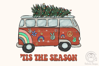 Tis the Season Hippie Christmas Sublimation Sublimation LAM HOANG THUY 