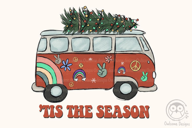 Tis the Season Hippie Christmas Sublimation Sublimation LAM HOANG THUY 