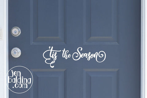 Tis the Season Mason Jar | Christmas Stencil SVG Ikonart Design Shop 