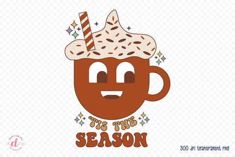 Tis the Season | Retro Fall Sublimation Design Sublimation CraftLabSVG 