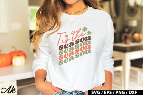 Tis' the season Retro SVG SVG akazaddesign 