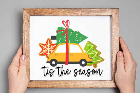 Tis the season Sublimation PNG, Coffee & Christmas Cheer Sublimation Design Sublimation Regulrcrative 