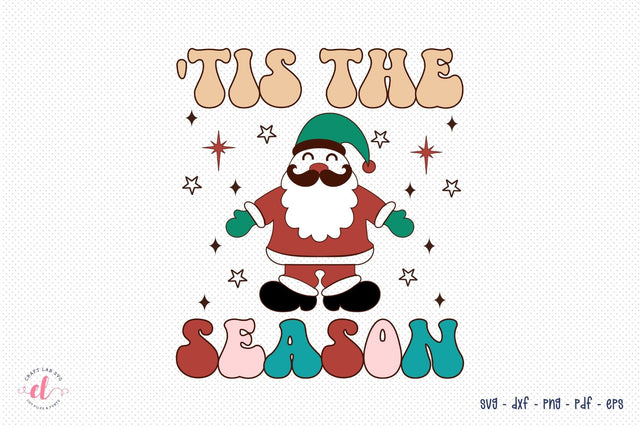 Tis the Season SVG - Retro Christmas SVG SVG CraftLabSVG 