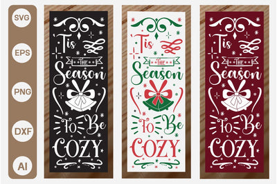 'Tis The Season To Be Cozy Poch Sing SVG SVGs,Quotes and Sayings,Food & Drink,On Sale, Print & Cut SVG DesignPlante 503 