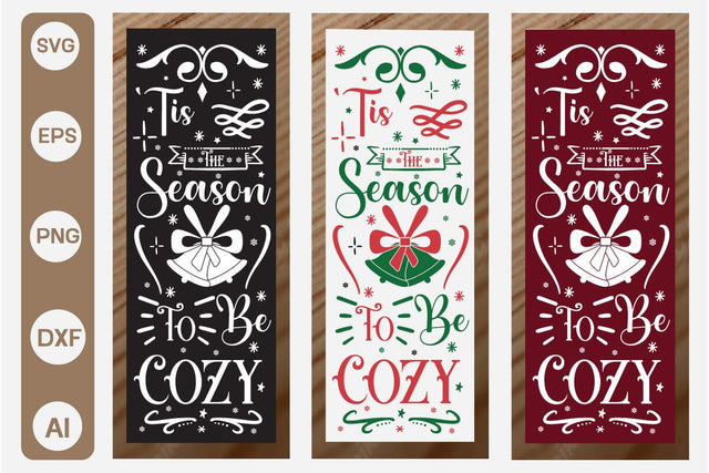 'Tis The Season To Be Cozy Poch Sing SVG SVGs,Quotes and Sayings,Food & Drink,On Sale, Print & Cut SVG DesignPlante 503 