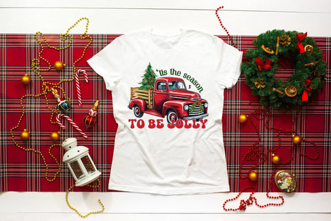 Tis the Season to Be Jolly PNG Sublimation Sublimation CraftLabSVG 