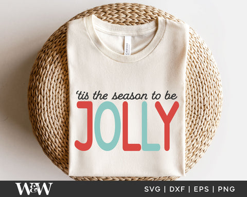 Tis The Season To Be Jolly SVG | Christmas SVG SVG Wood And Walt 