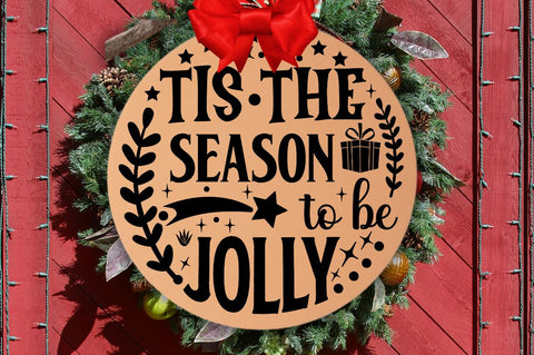 Tis the season to be jolly SVG SVG DESIGNISTIC 