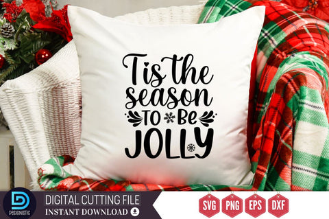 Tis the season to be jolly SVG, Tis the season to be jolly SVG DESIGNISTIC 