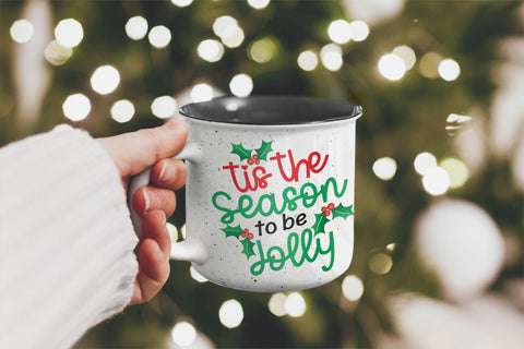 Tis The Season to be Jolly & We Wish You a Merry Christmas | SVG Cut Files | Christmas Designs for Cricut & Silhouette SVG Maple & Olive Designs 