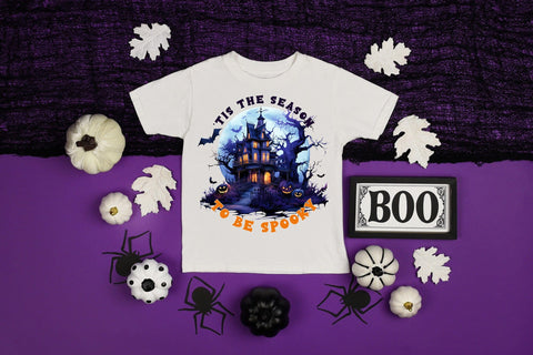 Tis the Season to Be Spooky, Halloween PNG Sublimation CraftLabSVG 