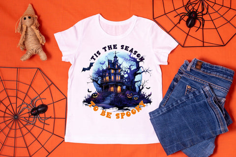 Tis the Season to Be Spooky, Halloween PNG Sublimation CraftLabSVG 
