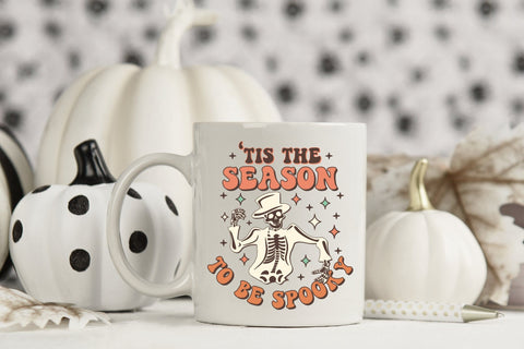 Tis the Season to Be Spooky - Retro Halloween PNG Sublimation CraftLabSVG 