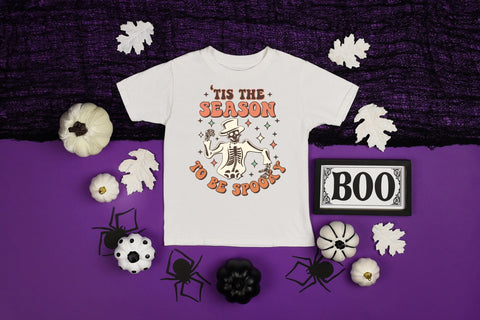 Tis the Season to Be Spooky - Retro Halloween PNG Sublimation CraftLabSVG 