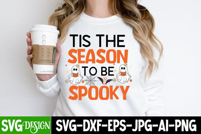 Tis The Season to be Spooky SVG Cut File, Tis The Season to be Spooky SVG Design, Trick or Treat SVG Design, Halloween Sublimation PNG, Halloween SVG Bundle,Halloween SVG Quotes,Halloween PNG, Halloween SVG SVG BlackCatsMedia 