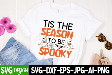 Tis The Season to be Spooky SVG Cut File, Tis The Season to be Spooky SVG Design, Trick or Treat SVG Design, Halloween Sublimation PNG, Halloween SVG Bundle,Halloween SVG Quotes,Halloween PNG, Halloween SVG SVG BlackCatsMedia 