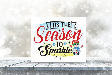 Tis the Season to Sparkle PNG Sublimation Sublimation CraftLabSVG 