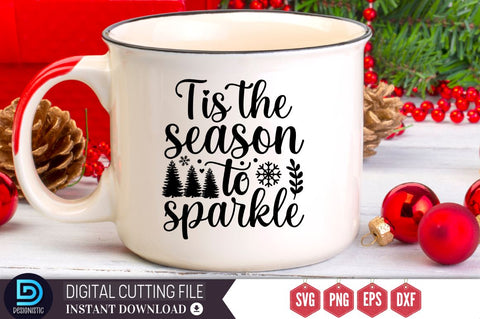 Tis the season to sparkle SVG, Tis the season to sparkle SVG DESIGNISTIC 