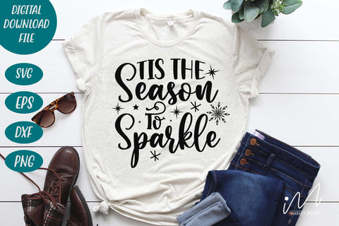 Tis the season to sparkle svg,Tis the season svg, sparkle svg, Christmas svg, Christmas sparkle svg SVG Isabella Machell 