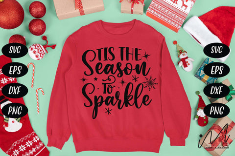 Tis the season to sparkle svg,Tis the season svg, sparkle svg, Christmas svg, Christmas sparkle svg SVG Isabella Machell 