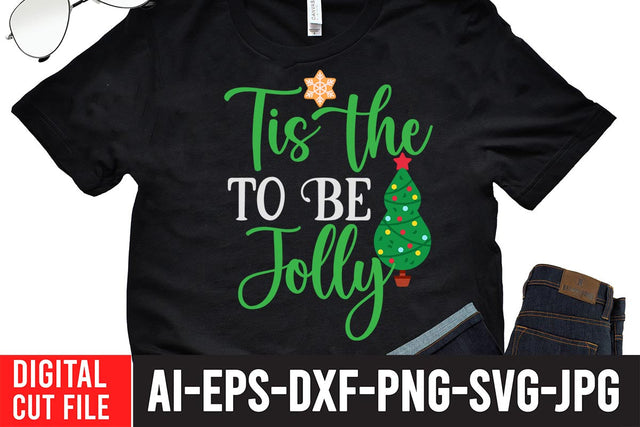 Tis the to the Jolly SVG Design SVG BlackCatsMedia 