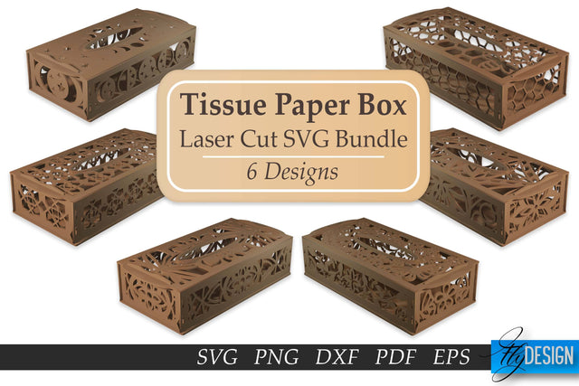 Tissue Box SVG | Paper Cut SVG | Home Design SVG Fly Design 