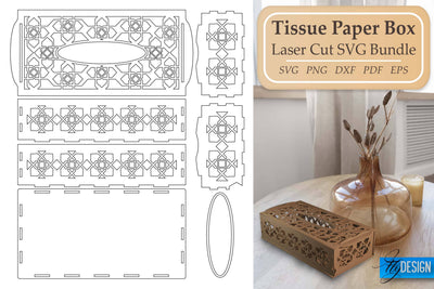 Tissue Box SVG | Paper Cut SVG | Home Design SVG Fly Design 