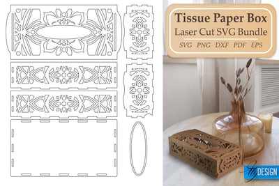 Tissue Box SVG | Paper Cut SVG | Home Design SVG Fly Design 