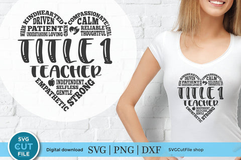 Title 1 teacher svg, Title One teacher svg, remedial reading svg, appreciation, special education, help, recovery, subway art, svg dxf png SVG SVG Cut File 
