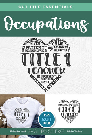 Title 1 teacher svg, Title One teacher svg, remedial reading svg, appreciation, special education, help, recovery, subway art, svg dxf png SVG SVG Cut File 